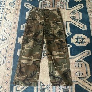 R13 Wide Leg Utility Pant in Camo